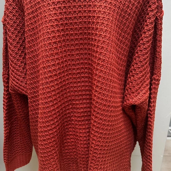 Vine & Love women’s burnt orange tassel sweater size medium - Picture 2 of 5